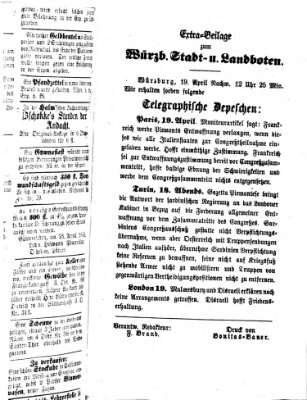 Würzburger Stadt- und Landbote Dienstag 19. April 1859