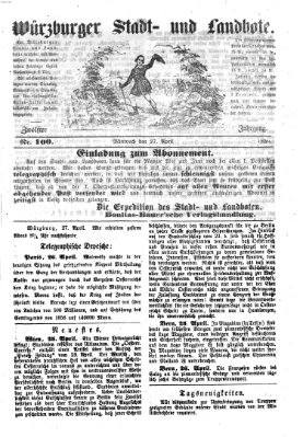 Würzburger Stadt- und Landbote Mittwoch 27. April 1859