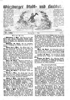 Würzburger Stadt- und Landbote Montag 2. Mai 1859