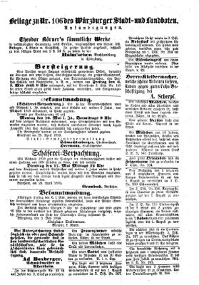 Würzburger Stadt- und Landbote Mittwoch 4. Mai 1859