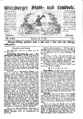 Würzburger Stadt- und Landbote Samstag 14. Mai 1859