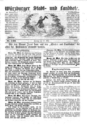 Würzburger Stadt- und Landbote Freitag 27. Mai 1859