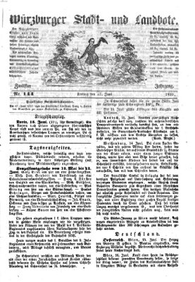 Würzburger Stadt- und Landbote Freitag 17. Juni 1859