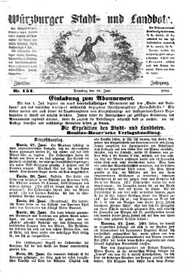 Würzburger Stadt- und Landbote Dienstag 28. Juni 1859