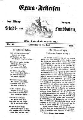 Würzburger Stadt- und Landbote Donnerstag 14. April 1859