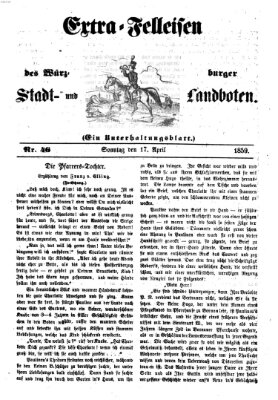 Würzburger Stadt- und Landbote Sonntag 17. April 1859