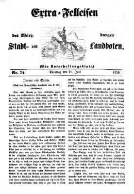 Würzburger Stadt- und Landbote Dienstag 21. Juni 1859