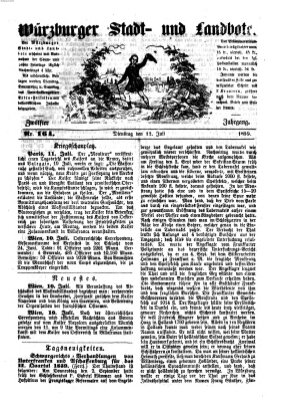 Würzburger Stadt- und Landbote Dienstag 12. Juli 1859