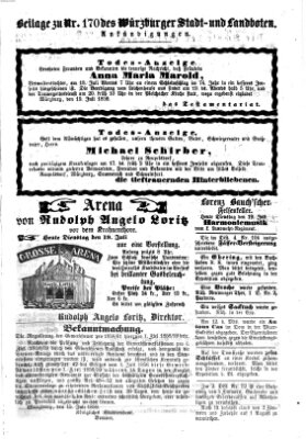 Würzburger Stadt- und Landbote Dienstag 19. Juli 1859