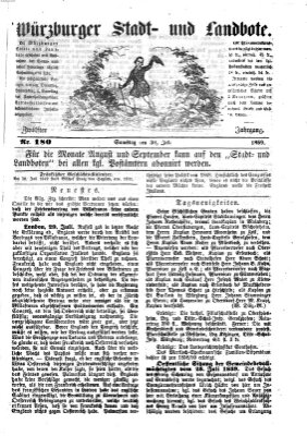 Würzburger Stadt- und Landbote Samstag 30. Juli 1859