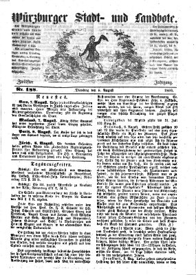 Würzburger Stadt- und Landbote Dienstag 9. August 1859