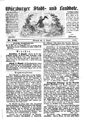 Würzburger Stadt- und Landbote Mittwoch 10. August 1859