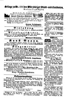 Würzburger Stadt- und Landbote Freitag 12. August 1859