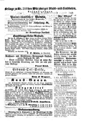 Würzburger Stadt- und Landbote Samstag 3. September 1859