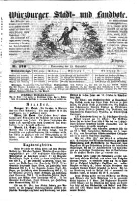 Würzburger Stadt- und Landbote Donnerstag 15. September 1859