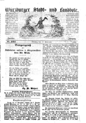 Würzburger Stadt- und Landbote Dienstag 20. September 1859