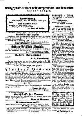 Würzburger Stadt- und Landbote Dienstag 27. September 1859