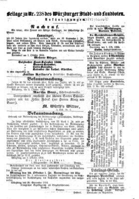 Würzburger Stadt- und Landbote Mittwoch 5. Oktober 1859