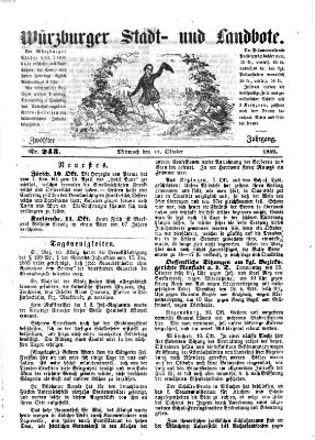 Würzburger Stadt- und Landbote Mittwoch 12. Oktober 1859