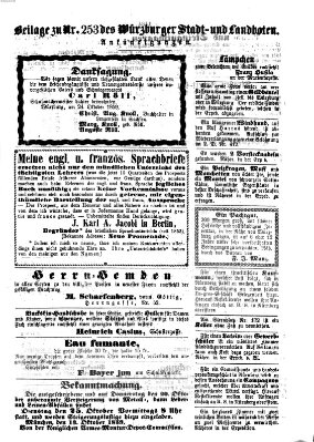 Würzburger Stadt- und Landbote Montag 24. Oktober 1859