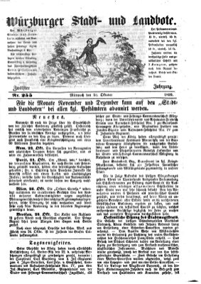 Würzburger Stadt- und Landbote Mittwoch 26. Oktober 1859