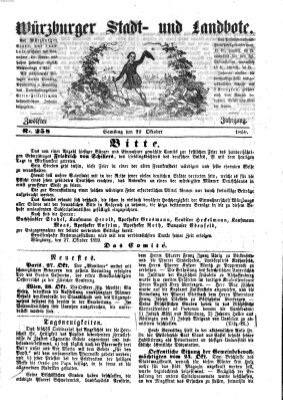 Würzburger Stadt- und Landbote Samstag 29. Oktober 1859