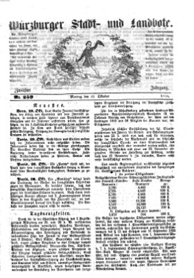 Würzburger Stadt- und Landbote Montag 31. Oktober 1859