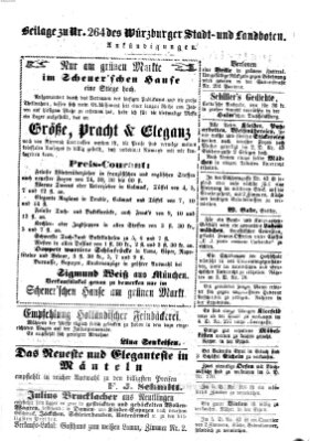 Würzburger Stadt- und Landbote Samstag 5. November 1859