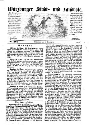 Würzburger Stadt- und Landbote Dienstag 8. November 1859