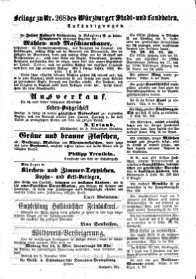 Würzburger Stadt- und Landbote Donnerstag 10. November 1859