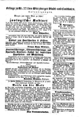 Würzburger Stadt- und Landbote Montag 14. November 1859