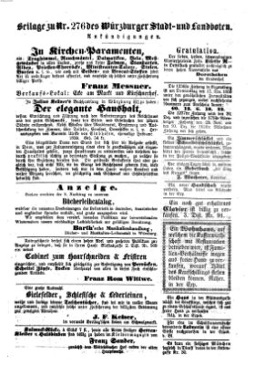 Würzburger Stadt- und Landbote Samstag 19. November 1859