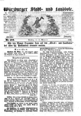 Würzburger Stadt- und Landbote Samstag 26. November 1859