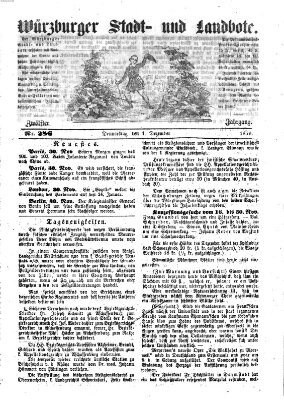 Würzburger Stadt- und Landbote Donnerstag 1. Dezember 1859