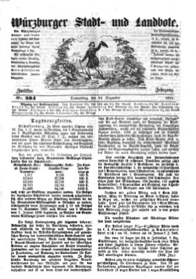 Würzburger Stadt- und Landbote Donnerstag 22. Dezember 1859