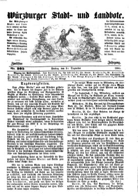 Würzburger Stadt- und Landbote Freitag 23. Dezember 1859