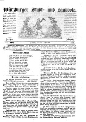 Würzburger Stadt- und Landbote Samstag 24. Dezember 1859