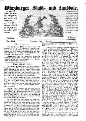 Würzburger Stadt- und Landbote Donnerstag 29. Dezember 1859