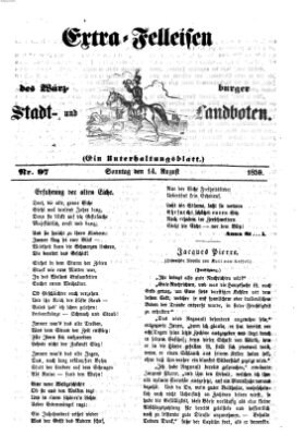 Würzburger Stadt- und Landbote Sonntag 14. August 1859