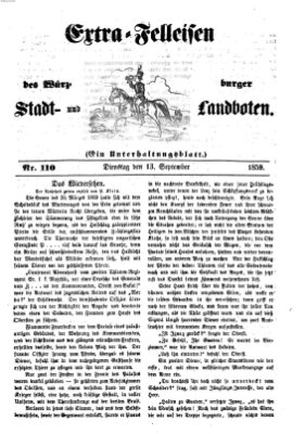 Würzburger Stadt- und Landbote Dienstag 13. September 1859