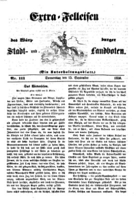 Würzburger Stadt- und Landbote Donnerstag 15. September 1859