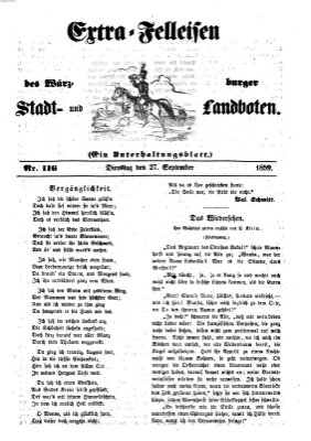 Würzburger Stadt- und Landbote Dienstag 27. September 1859