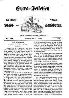 Würzburger Stadt- und Landbote Sonntag 9. Oktober 1859