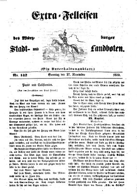 Würzburger Stadt- und Landbote Sonntag 27. November 1859