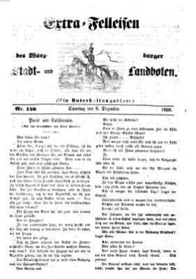 Würzburger Stadt- und Landbote Dienstag 6. Dezember 1859