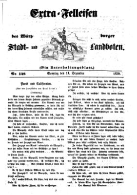 Würzburger Stadt- und Landbote Sonntag 11. Dezember 1859