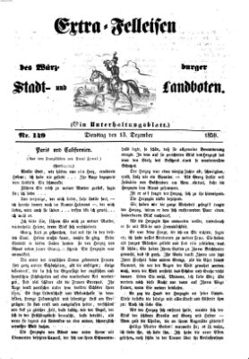 Würzburger Stadt- und Landbote Dienstag 13. Dezember 1859