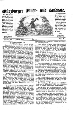 Würzburger Stadt- und Landbote Dienstag 17. Januar 1860