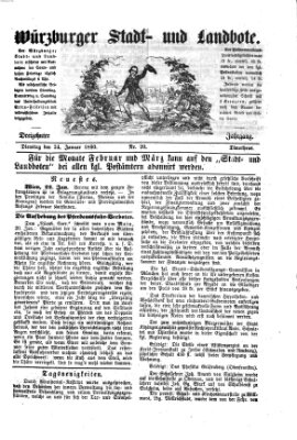 Würzburger Stadt- und Landbote Dienstag 24. Januar 1860