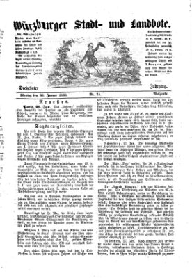 Würzburger Stadt- und Landbote Montag 30. Januar 1860